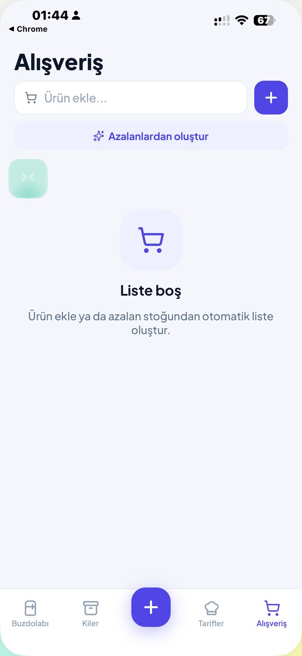 Alışveriş listesi