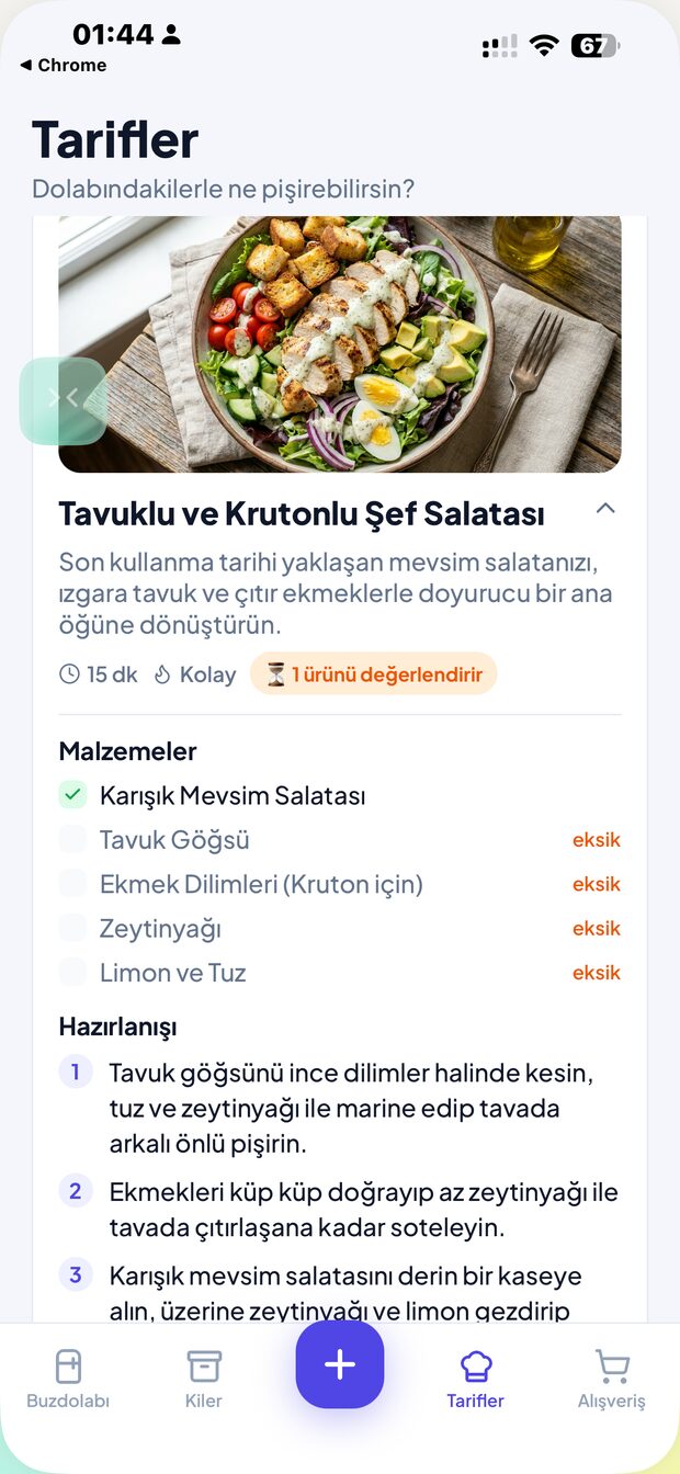 Tarif detayı